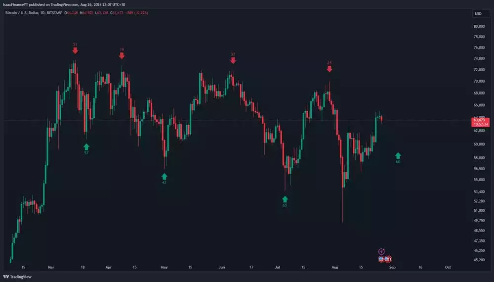 Bitcoin Analysis August 2024 60-Day Cycle