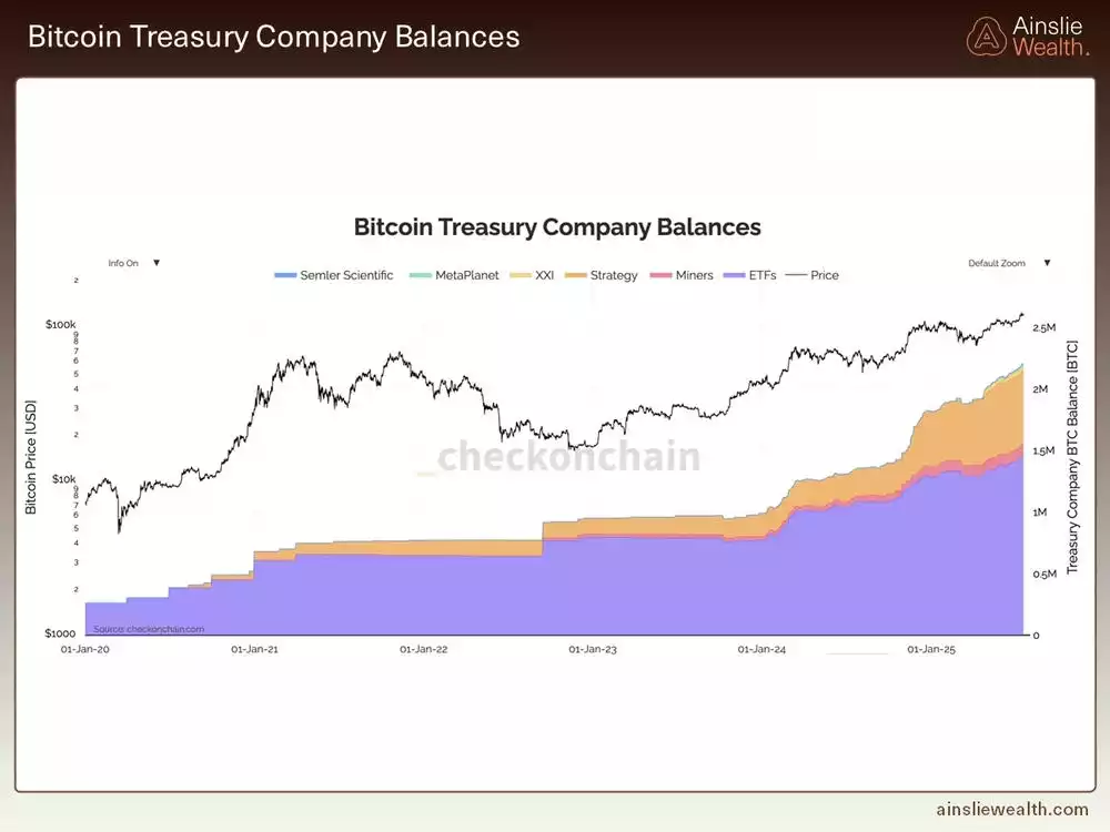 Bitcoin Treasury Company Balances